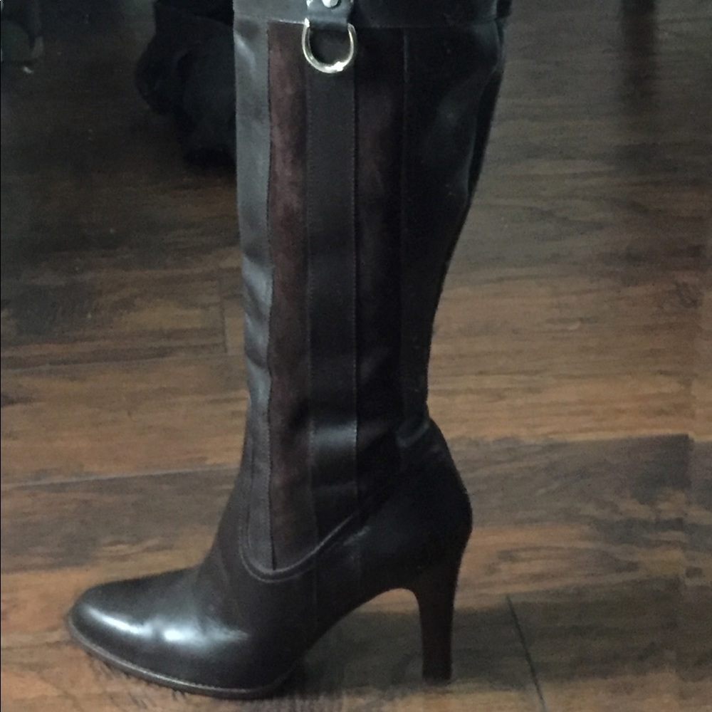 Coach Leather and Suede Boots